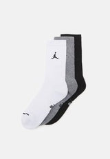 EVERYDAY CUSH CREW UNISEX 3 PACK - Chaussettes de sport - white/carbon heather/black