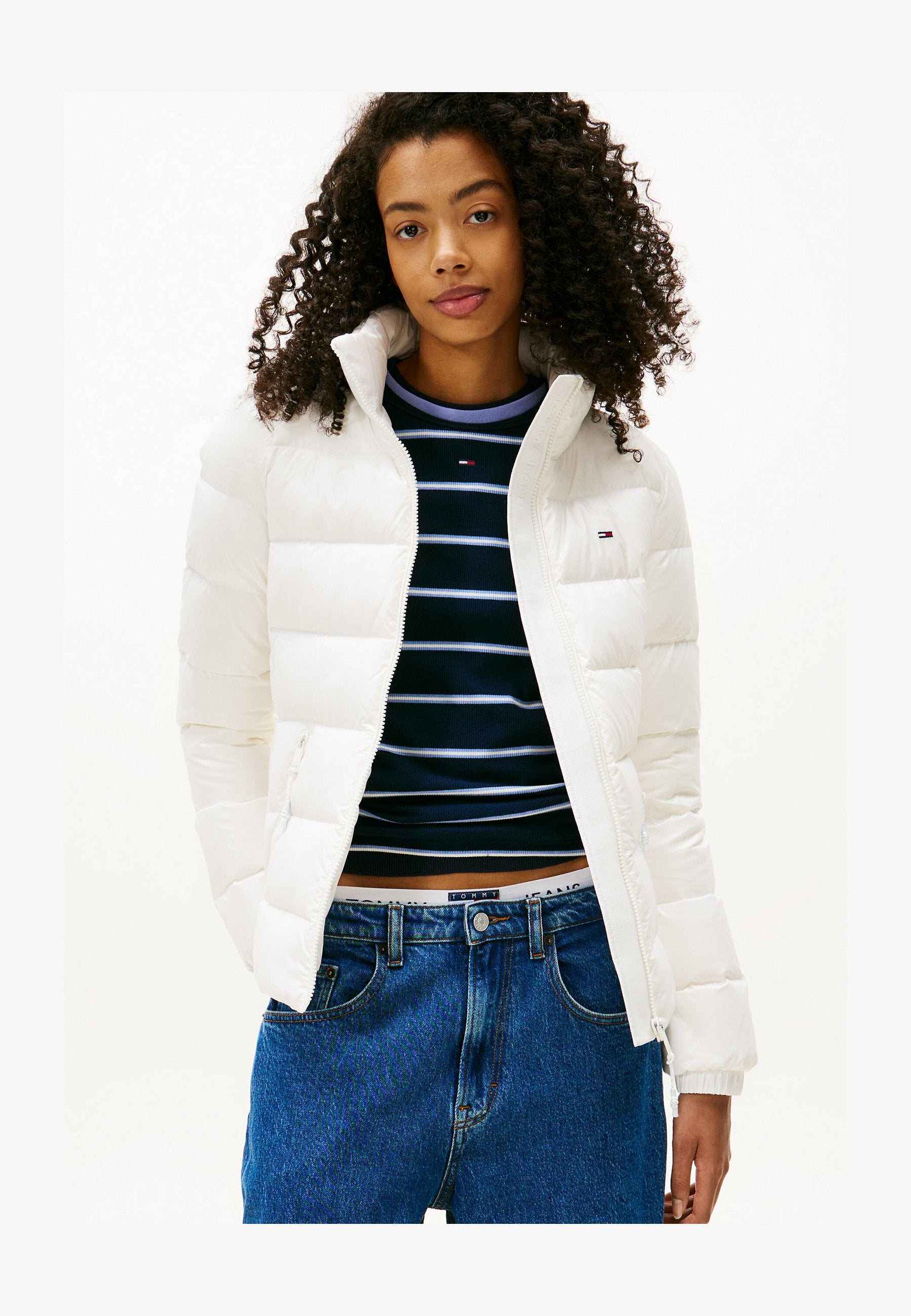 SLIM ZIP JACKET - Doudoune - ecru
